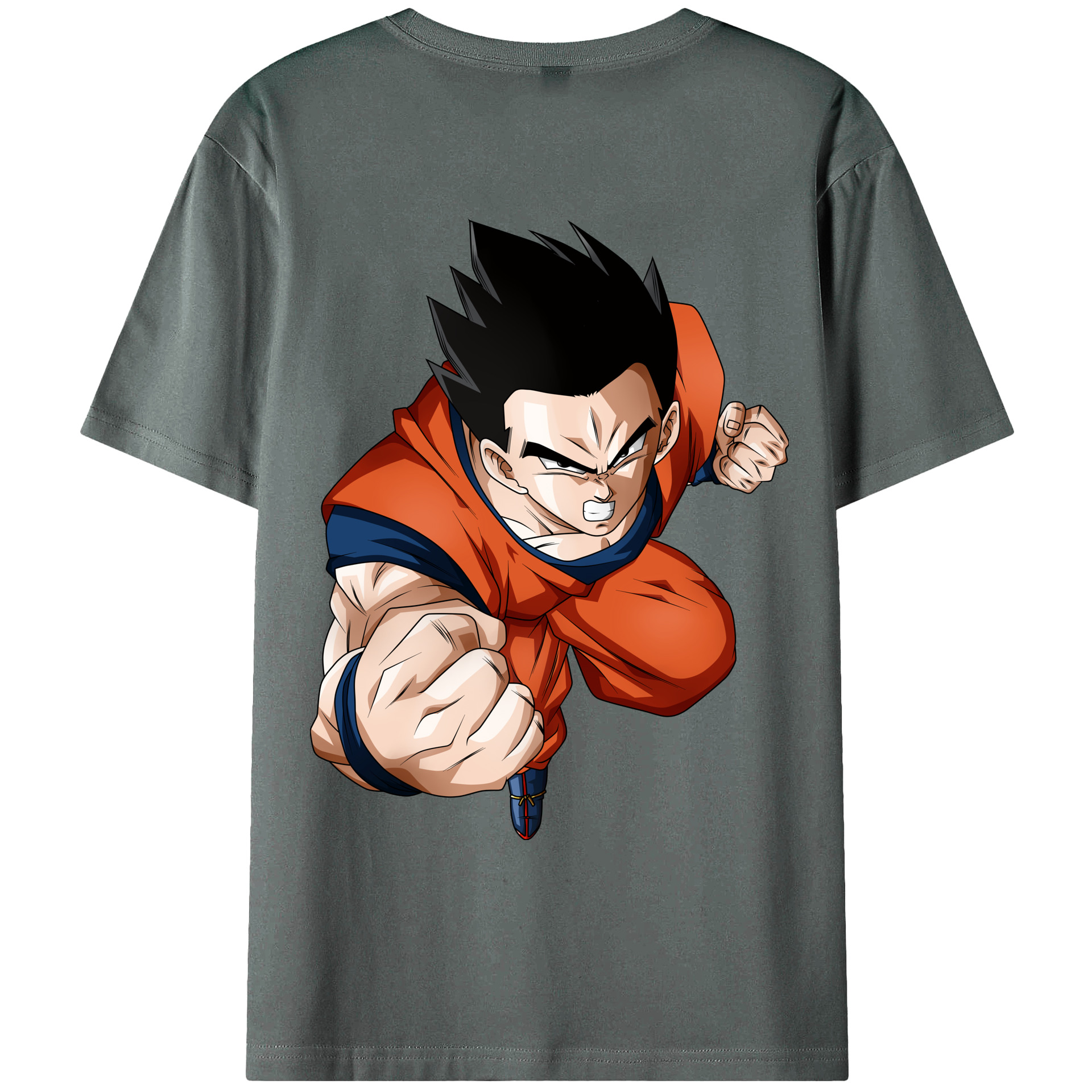 （画像用） ドラゴンボール 孫 悟飯（そんごはん）DRAGON BALL Son Gohan 綿100％ メンズ半袖Tシャツ（バックプリント） 通気性